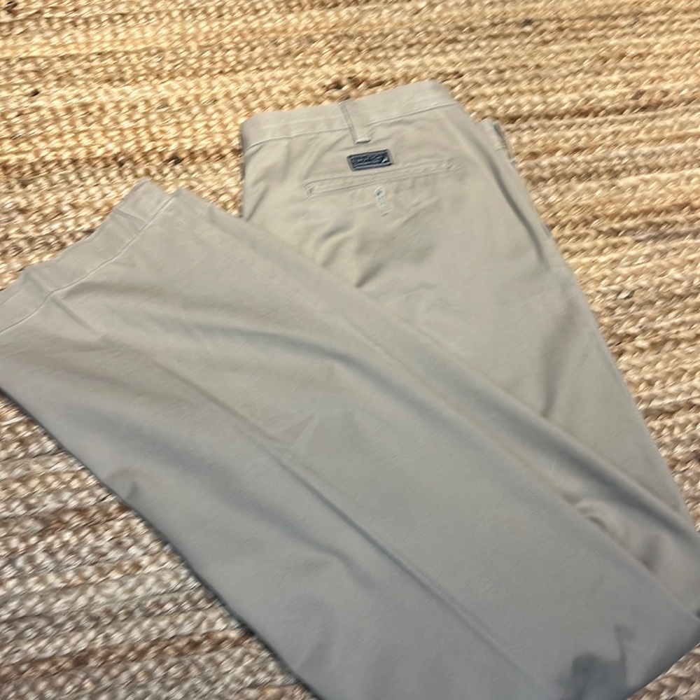 Nautica Mens flat front Khaki Trousers